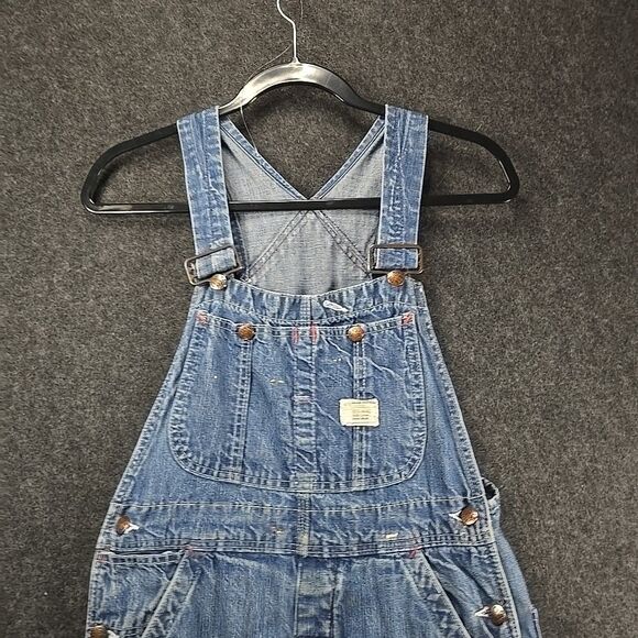 Big Mac Pieced Denim Jumper Bib Overall Dress - Picture 2 of 12